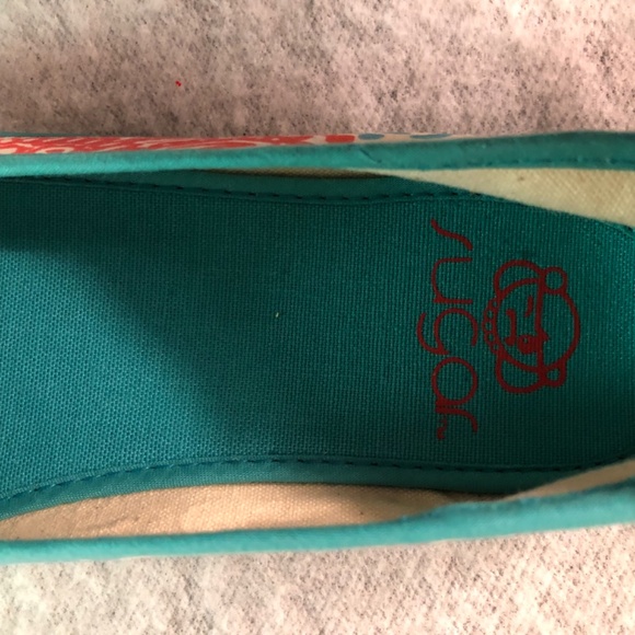 NWOT - Floral Print Buckle-Trim Sneaker Flats - Picture 8 of 16